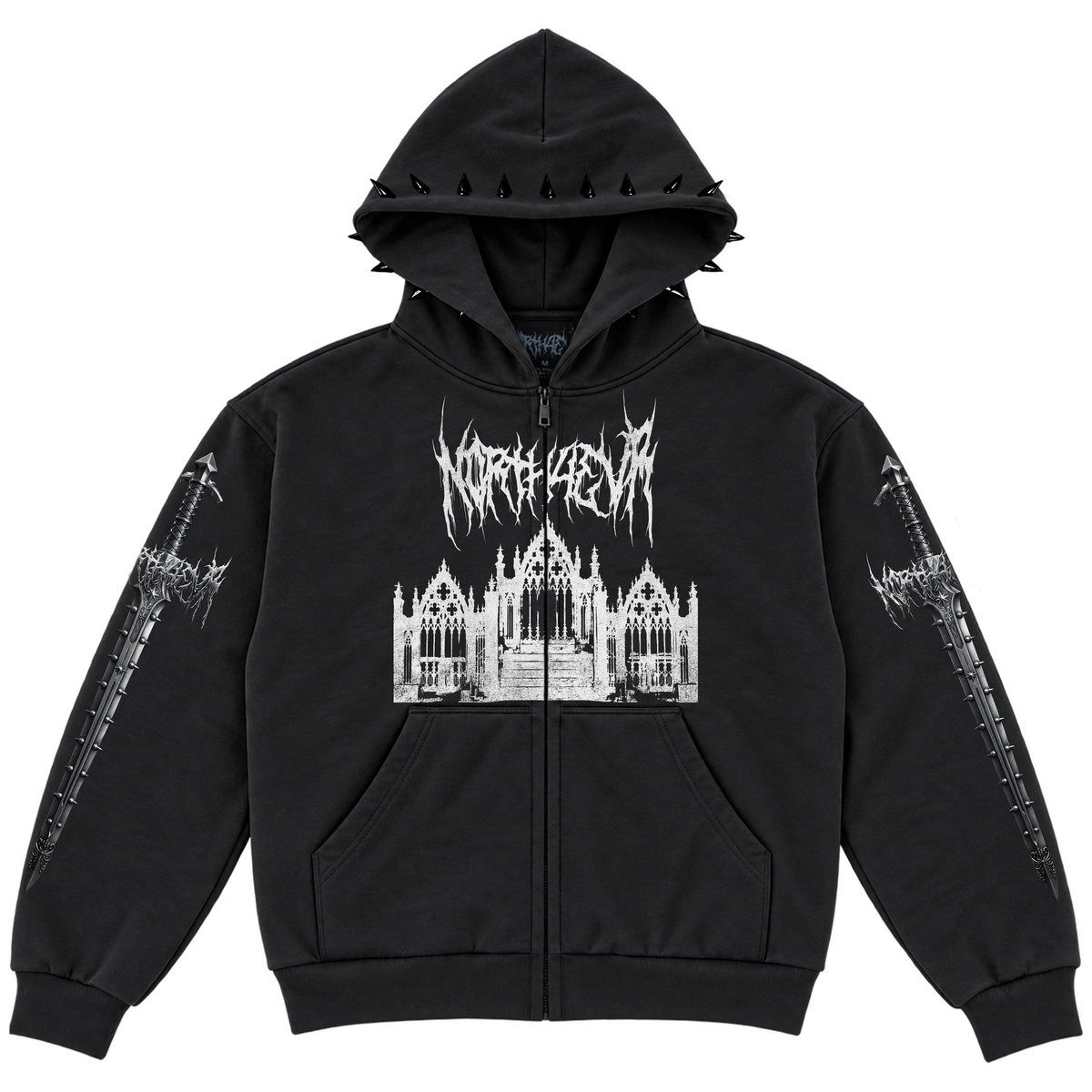 N0RTH4EVR CATHEDRAL ZIP HOODIE